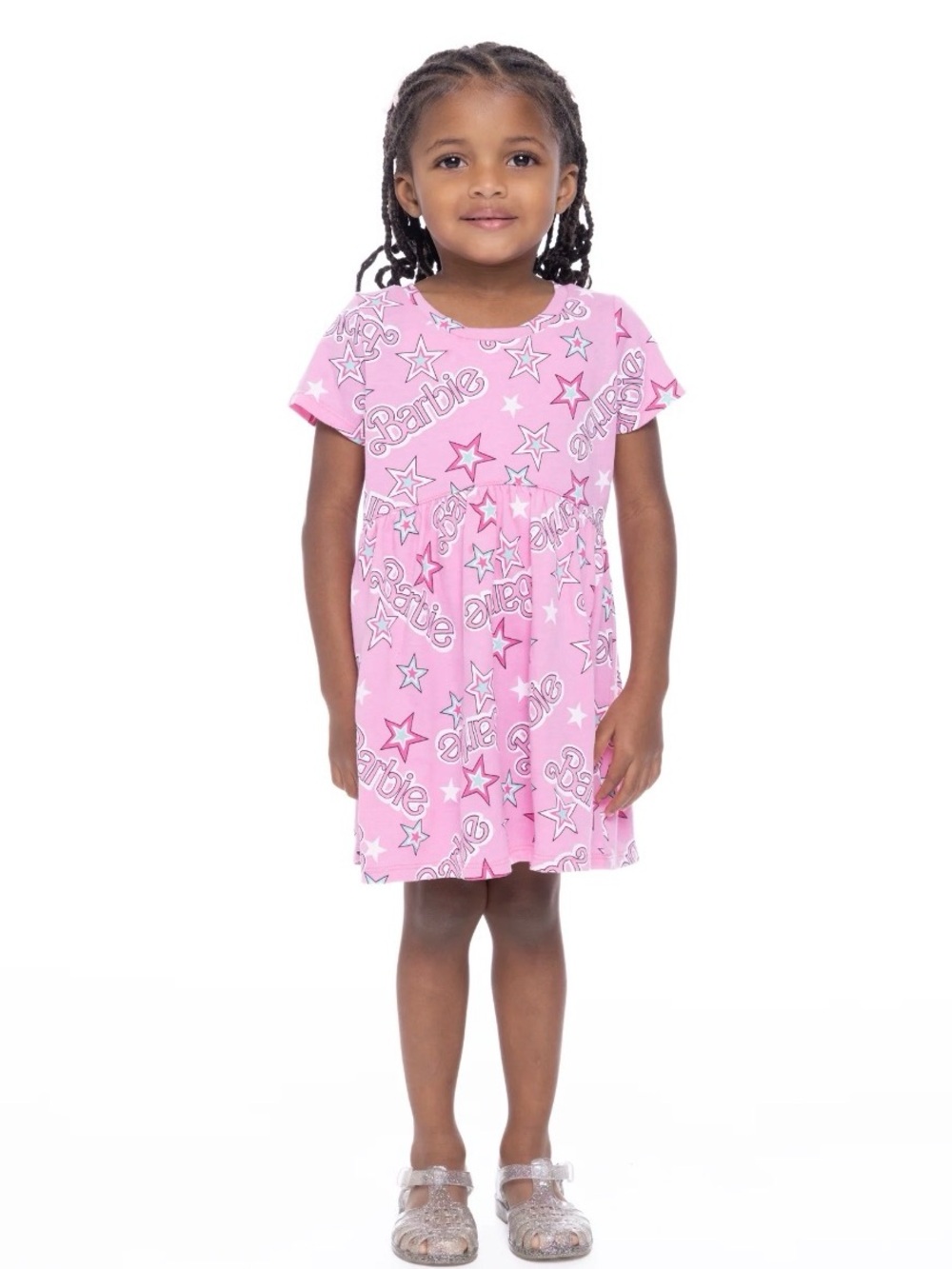 *NWT* Mattel Barbie Star-Print Girls' Dress, Size 3T
